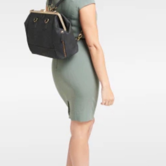 LAFLORE Paris Doquintin Black 3-way Convertible Handbag - Picture 5 of 14